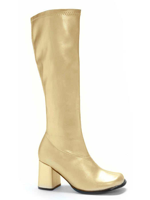 Gogo (Gold) Adult Boots - costumesupercenter.com