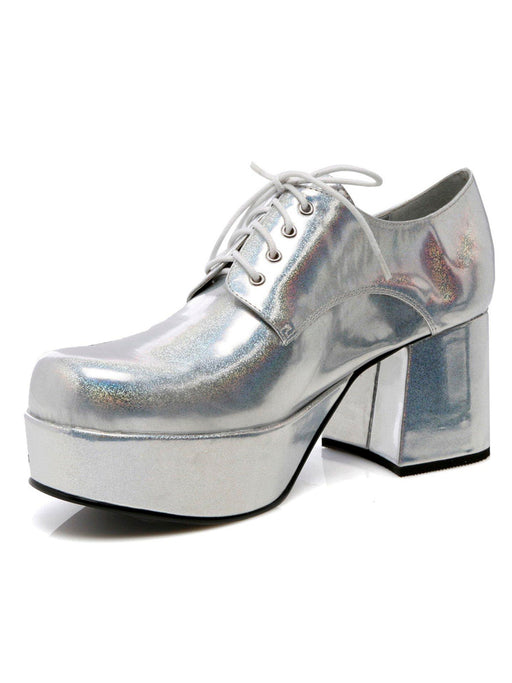 Silver Pimp Adult Shoes - costumesupercenter.com