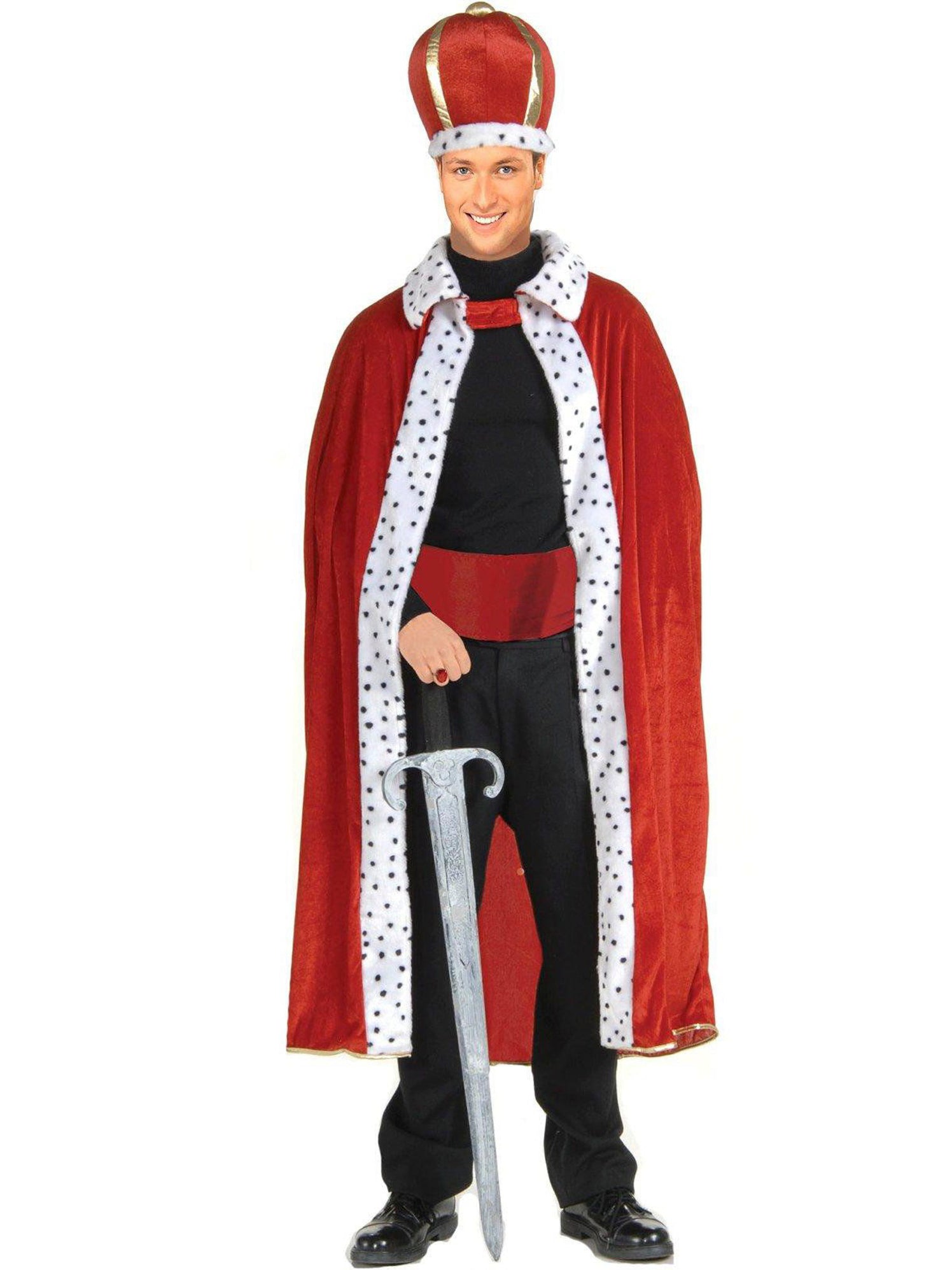 King Robe Crown Adult Costume Kit — Costume Super Center