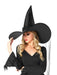 Adult Black Wide Brim Witch Hat - costumesupercenter.com