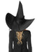 Adult Black Wide Brim Witch Hat - costumesupercenter.com