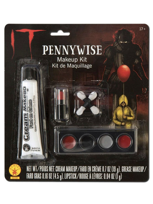 Adult It Pennywise Makeup Set - 2017 Movie - costumesupercenter.com