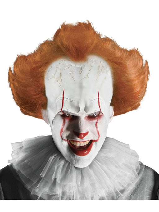 Men's It Pennywise Wig with Attached Headpiece- 2017 Movie - costumesupercenter.com