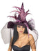 Purple Adult Hat with Feathers - costumesupercenter.com