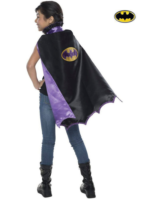 Girl's Bat Girl Deluxe Cape Costume - costumesupercenter.com