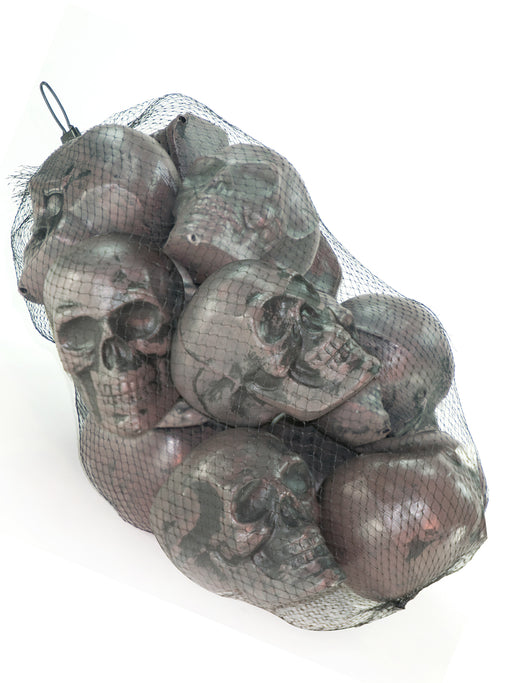 12 Piece Set of Small Skulls - costumesupercenter.com