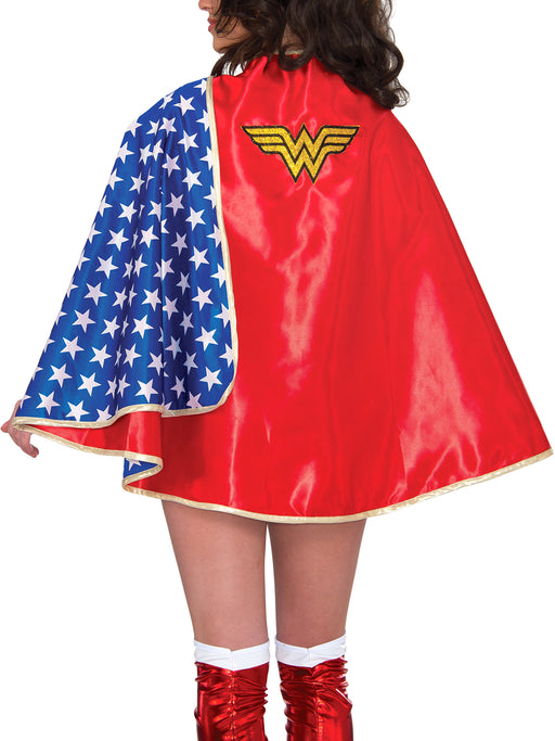 Women's Long Classic Wonder Woman Cape - costumesupercenter.com