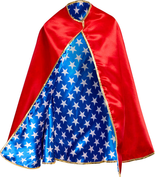 Women's Long Classic Wonder Woman Cape - costumesupercenter.com