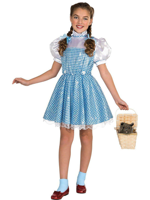 Sparkling Wizard of Oz Dorothy Costume for Toddlers - costumesupercenter.com