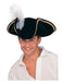 Black Buccaneer Tricorn Hat Adult - costumesupercenter.com