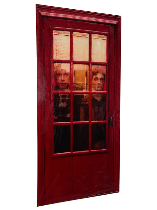 60-inch Harry Potter Telephone Booth Front Door Cover Decoration - costumesupercenter.com