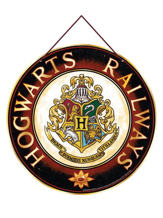 8-inch Harry Potter Hogwarts Wall Sign Decoration - costumesupercenter.com