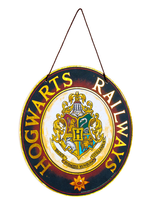 8-inch Harry Potter Hogwarts Wall Sign Decoration - costumesupercenter.com