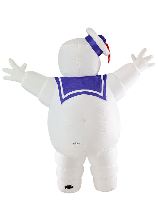 5.5 Foot Ghostbusters Classic Stay Puft Marshmallow Man Halloween Inflatable Lawn Decoration - costumesupercenter.com