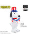3.5 Foot Peanuts Snoopy Patriotic Inflatable Lawn Decoration - costumesupercenter.com