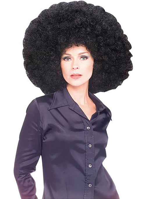Super Sized Black Afro Wig - costumesupercenter.com