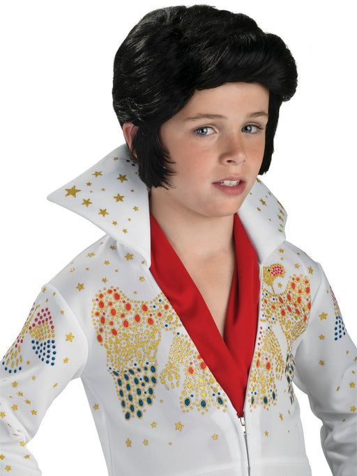 Boys' Black Elvis Wig - costumesupercenter.com