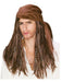 Adult Pirate Wig With Beads - costumesupercenter.com