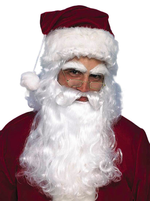 Economy Santa Wig and Beard Set - costumesupercenter.com