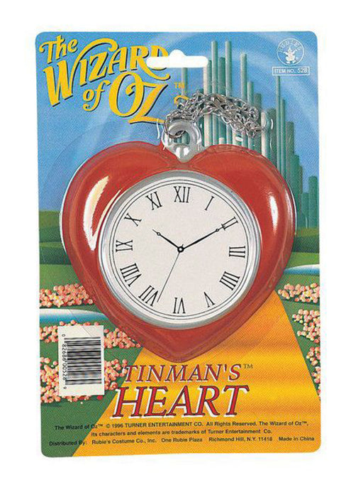 Adult Wizard Of Oz Tin Man Heart Clock - costumesupercenter.com