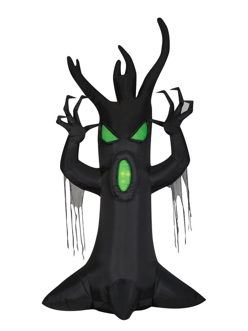 12 Foot Scary Tree Light Up Halloween Inflatable Lawn Decoration - costumesupercenter.com