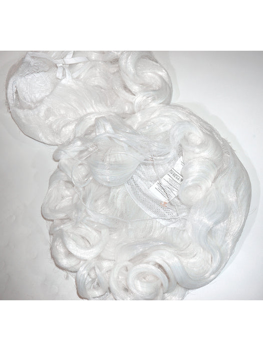 Economy Santa Wig and Beard Set - costumesupercenter.com