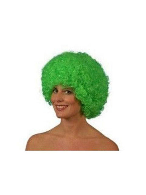 Green Afro Wig - costumesupercenter.com