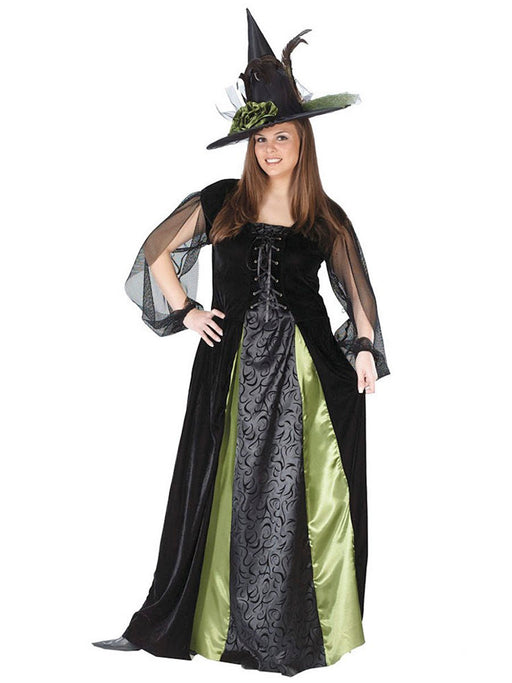 Goth Maiden Witch Adult Plus Costume - costumesupercenter.com