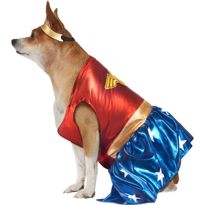 DC Comics Wonder Woman Big Dog Pet Costume - costumesupercenter.com