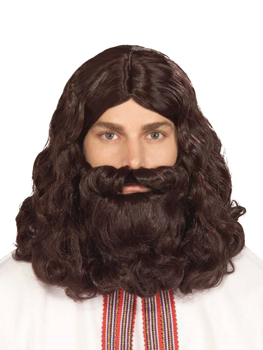 Men's Biblical Beard and Wig Set - costumesupercenter.com
