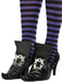 Adult Witch Shoe Covers with Gold Buckles - costumesupercenter.com