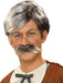 Gepetto Gray Moustache and Wig - costumesupercenter.com