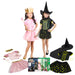 Kid's Wizard of Oz Glinda and Wicked Witch Trunk Dress Up Set - costumesupercenter.com