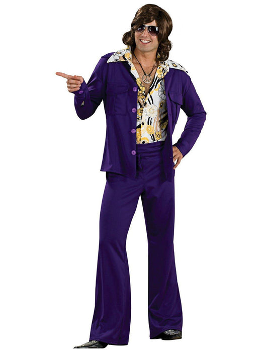 Leisure Suit Deluxe (Purple) Adult Costume - costumesupercenter.com