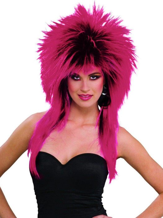 80's Purple Pizazz Adult Wig - costumesupercenter.com
