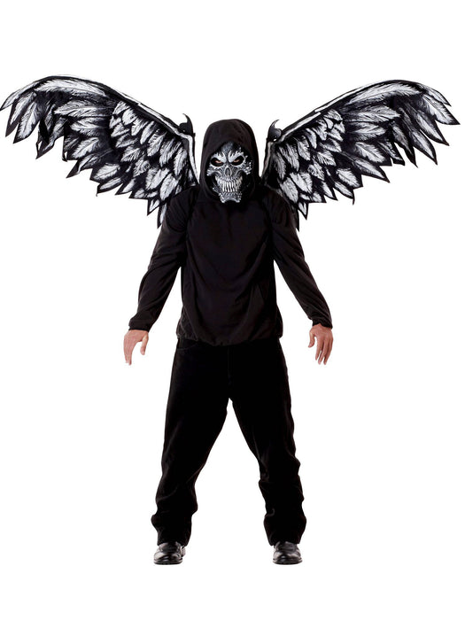 Adult Fallen Angel Mask and Wings - costumesupercenter.com