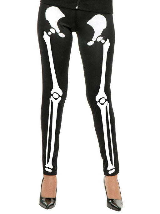 Skeleton Leggings Adult - costumesupercenter.com