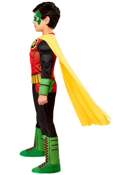 Boys DC Comics Deluxe Robin Costume - costumesupercenter.com