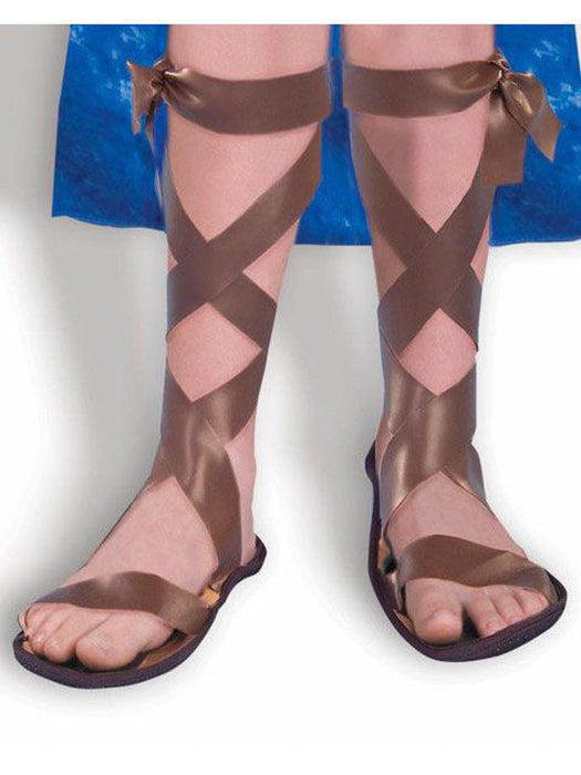 Brown Roman Sandals Child - costumesupercenter.com
