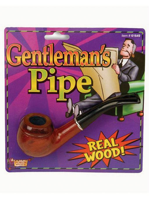 Adult Gentleman's Wood Pipe - costumesupercenter.com