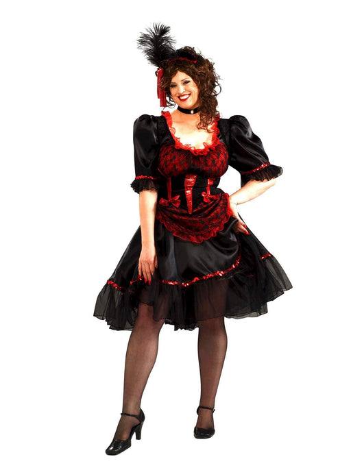 Women's Plus Size Wild West Saloon Girl Costume - costumesupercenter.com