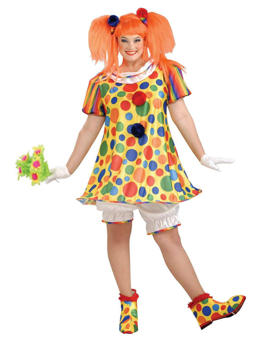 Giggles the Clown Adult Plus Costume - costumesupercenter.com