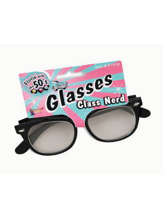 Class Nerd Glasses with Clear Lenses - costumesupercenter.com