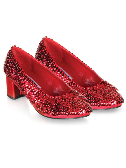 Kids Dorothy (Red Sequin) Shoes - costumesupercenter.com