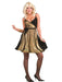 Womens Disco Gold Costume - costumesupercenter.com
