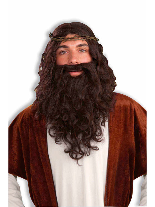 Men's Easter Jesus Wig and Beard Set - costumesupercenter.com
