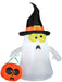 Inflatable Trick Or Treat Ghost Lawn Decoration - costumesupercenter.com