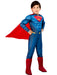 Kids Justice League Movie Superman Costume Deluxe - costumesupercenter.com