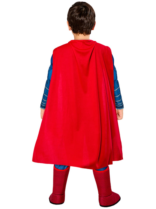 Kids Justice League Movie Superman Costume Deluxe - costumesupercenter.com