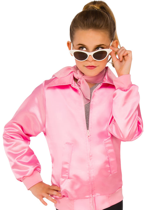 Grease Girls Pink Ladies Jacket - costumesupercenter.com